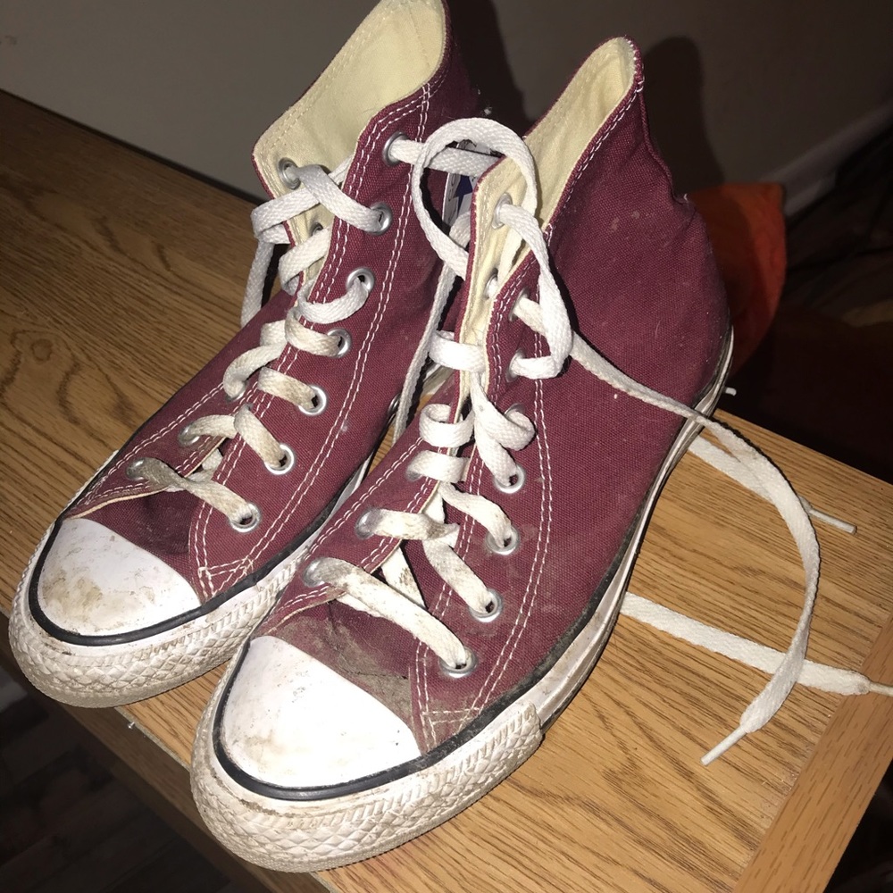 Burgundy Converse